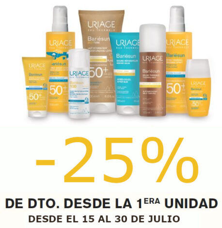 -25% en productos Uriage